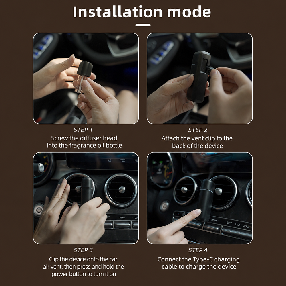 Cute Clip-on Car Diffuser